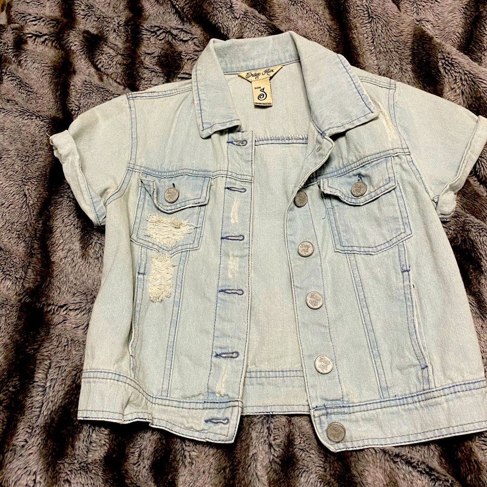 short sleeve jean jacket